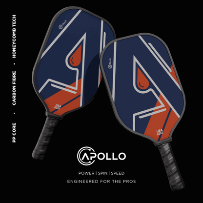 Limited edition Edmonton Heritage Paddle with T700 carbon fiber, polypropylene honeycomb core, and SpinTech coating for professional pickleball play