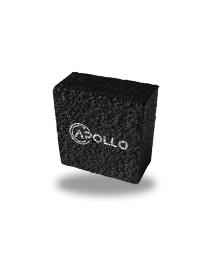 Apollo Carbon Eraser paddle cleaner removing residue from carbon fiber pickleball paddle face