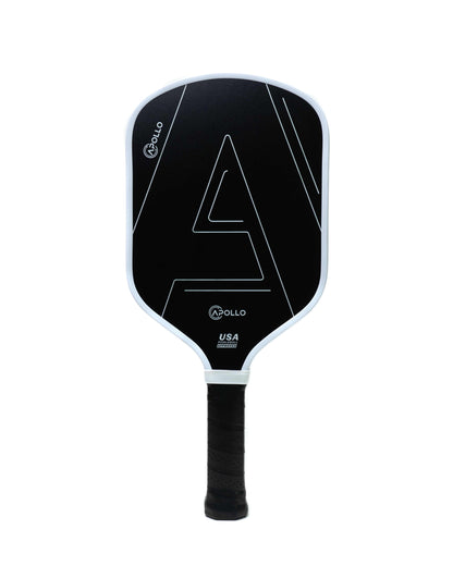 Apollo Helios 16mm pickleball paddle with T700 carbon fiber surface and honeycomb core for spin and control