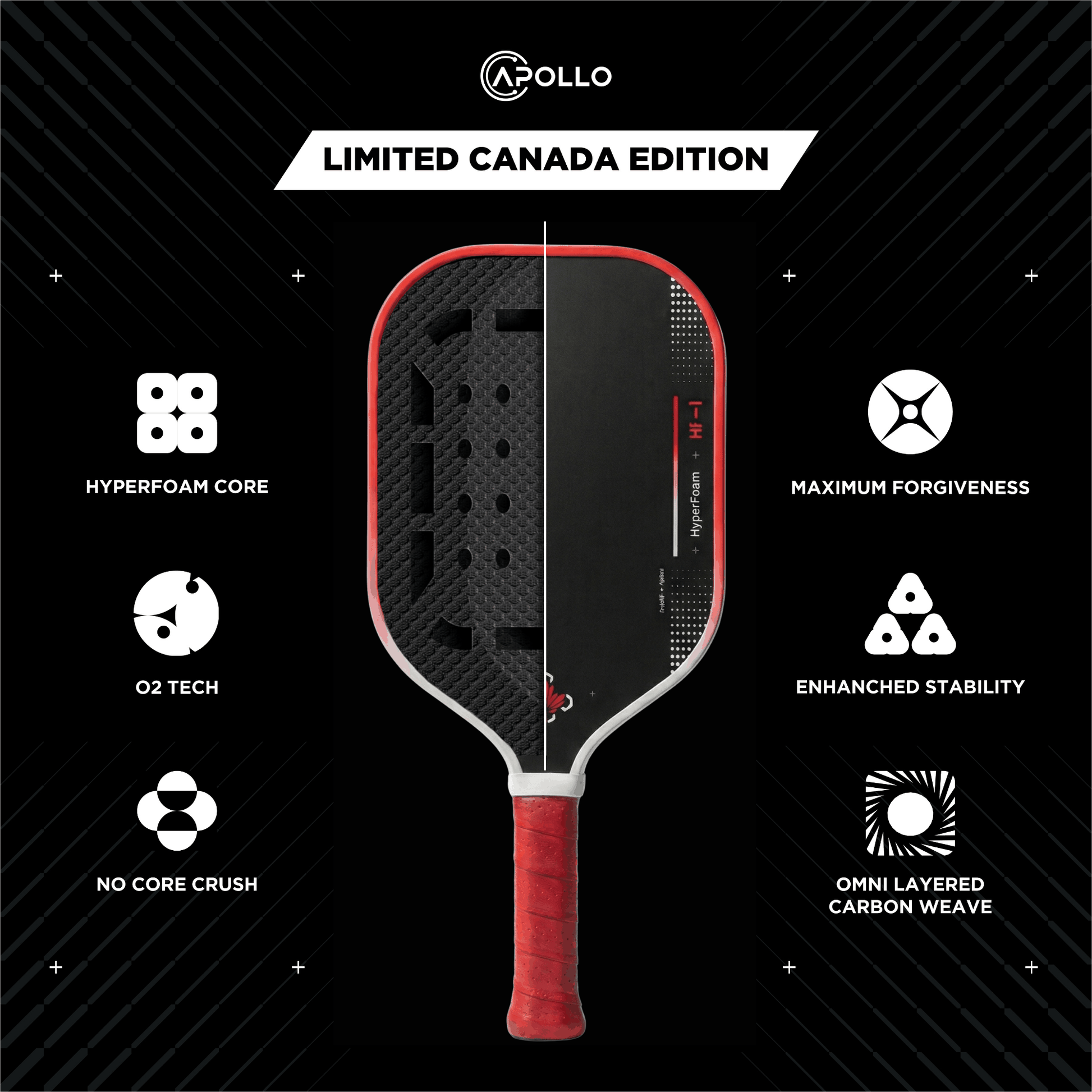 Canada Edition HyperFoam pickleball paddle engineered in Canada for competitive play