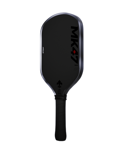 Apollo MK47 signature pro pickleball paddle with T700 carbon fiber and EPP + EVA foam core technology designed with Maria Klokotzky