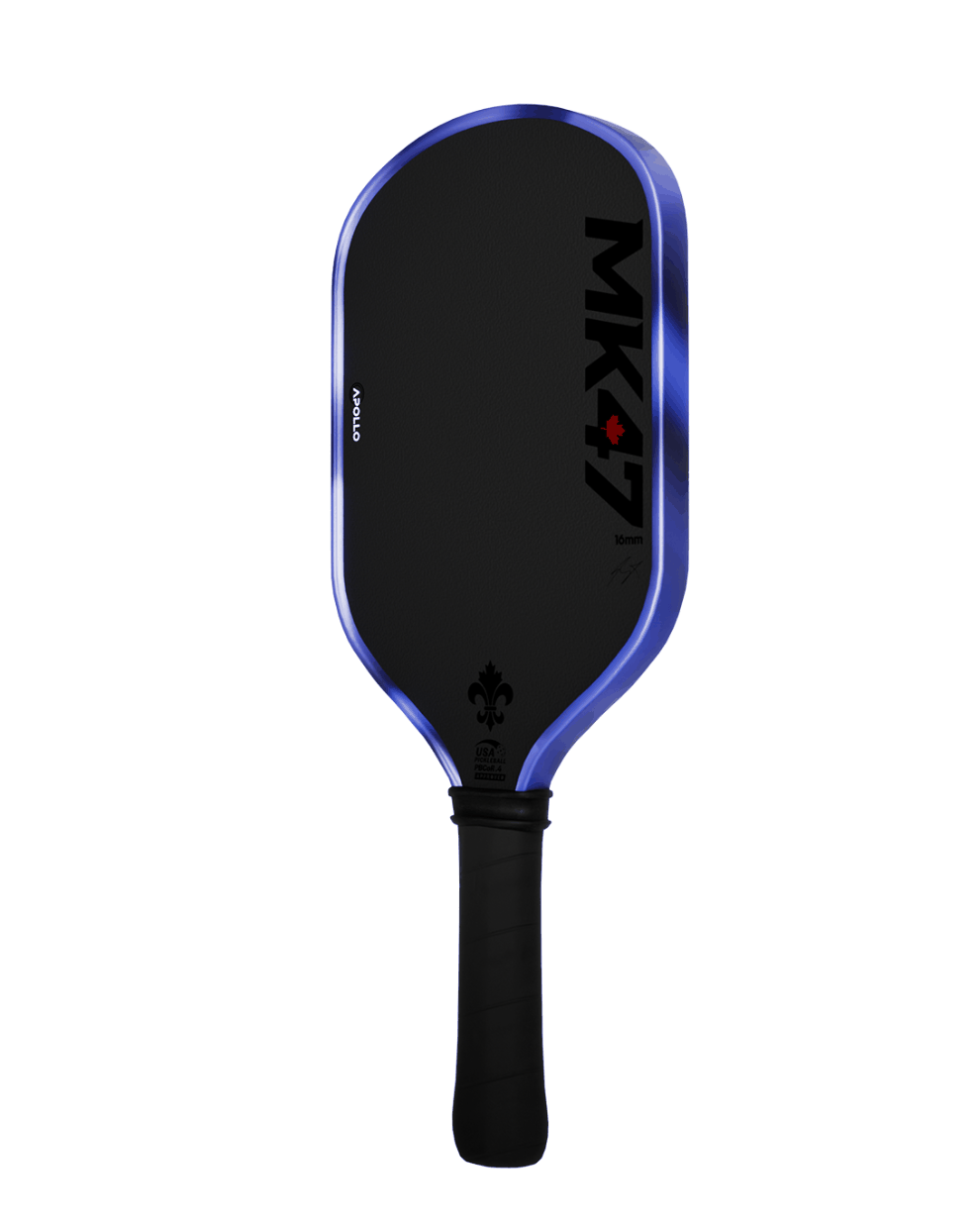 Apollo MK47 signature pro pickleball paddle with carbon fiber face and EPP + EVA foam core technology