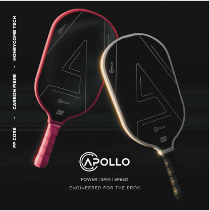 Apollo Venus lightweight pickleball paddles with carbon fiber face and ergonomic grip designed for control and quick movement