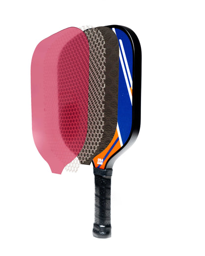 Limited edition Edmonton Heritage Paddle with T700 carbon fiber, polypropylene honeycomb core, and SpinTech surface coating for pro-level control and grip