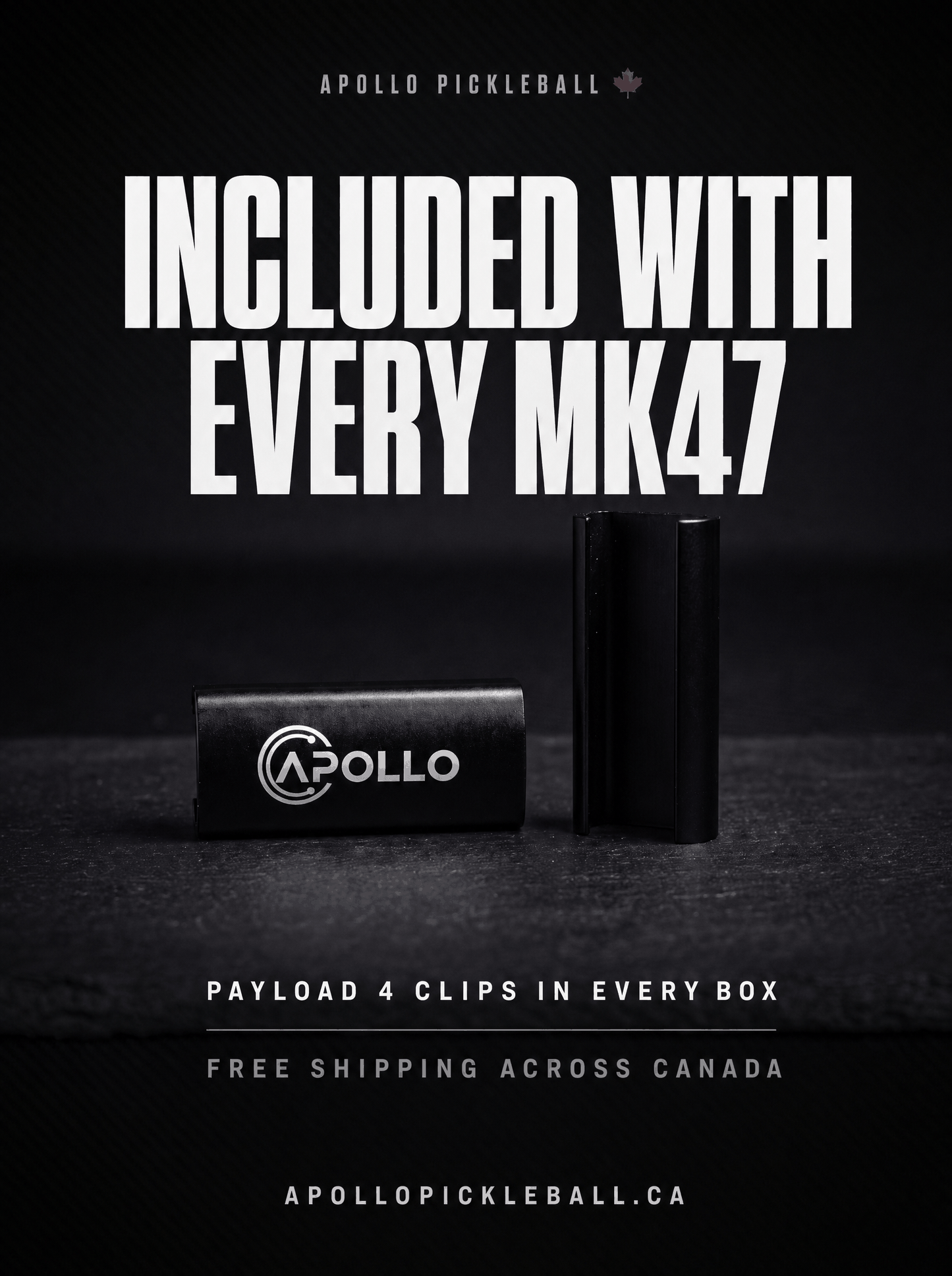 Apollo MK47 signature pro pickleball paddle co-designed with Maria Klokotzky, featuring EPP + EVA foam core and T700 carbon fiber.