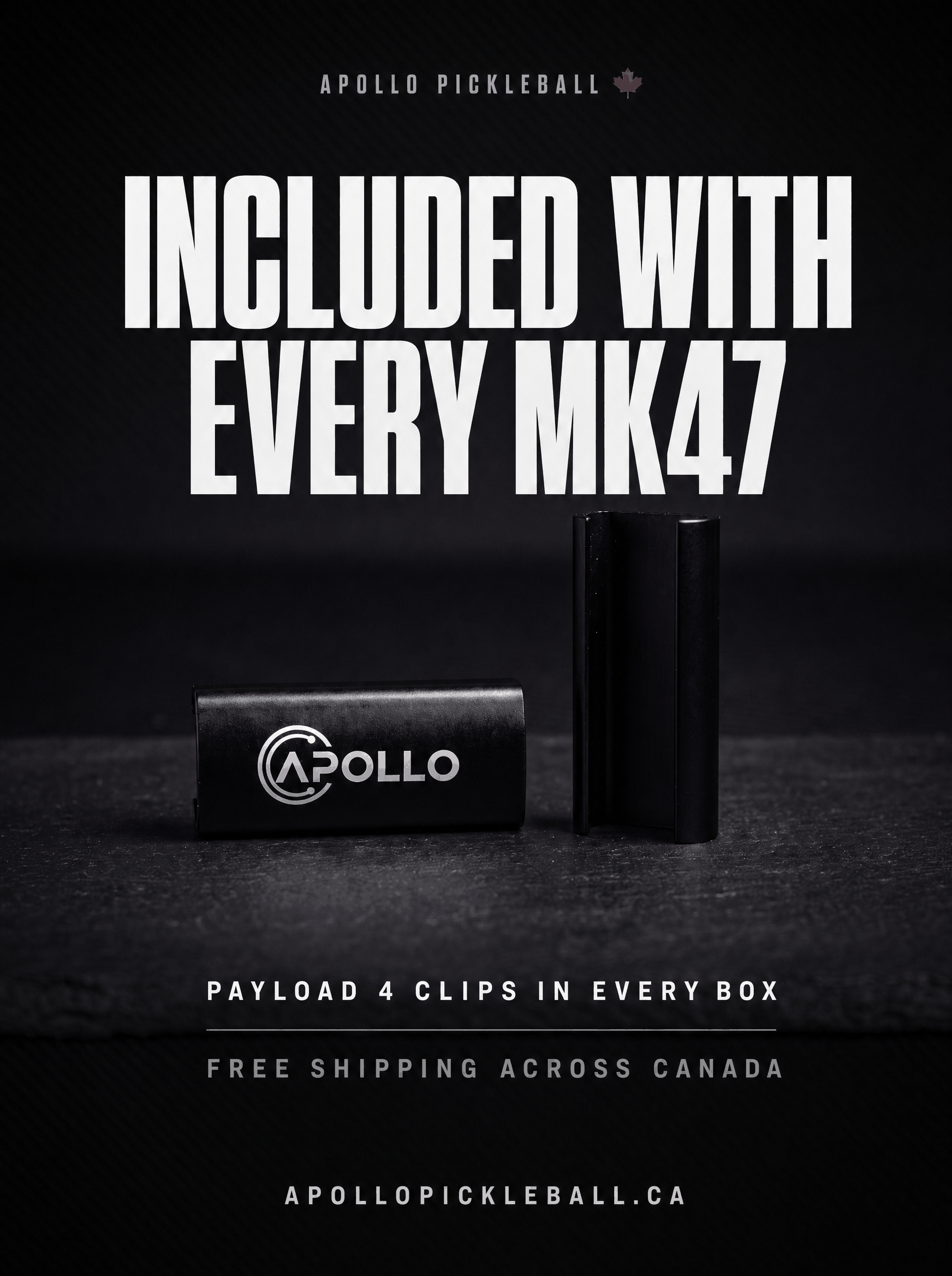 Apollo MK47 signature pro pickleball paddle co-designed with Maria Klokotzky, featuring EPP + EVA foam core and T700 carbon fiber.